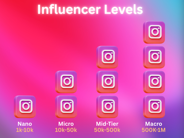 instagram influencer level types