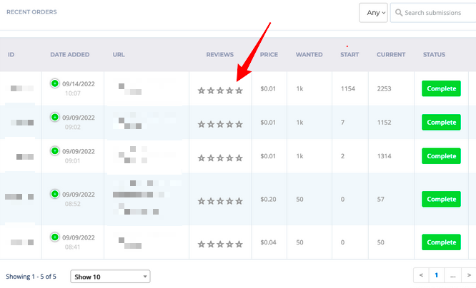 qqtube dashboard service rating