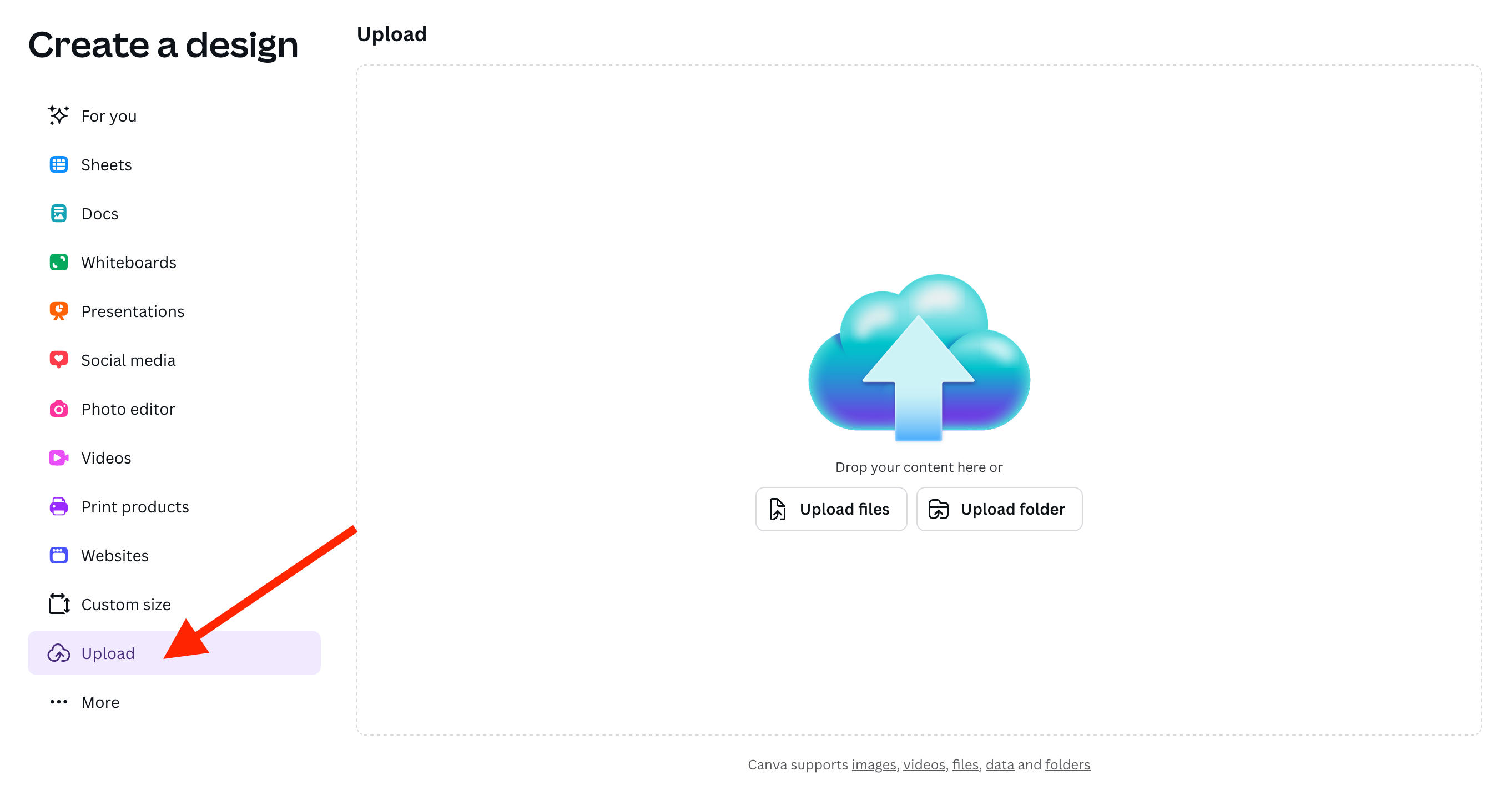 canva upload