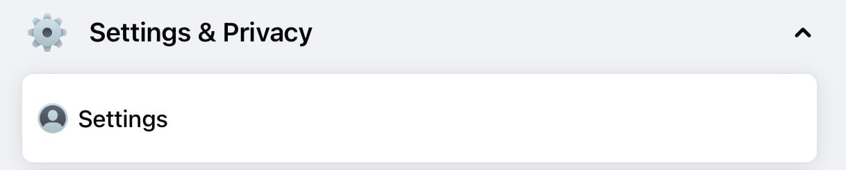 facebook mobile settings
