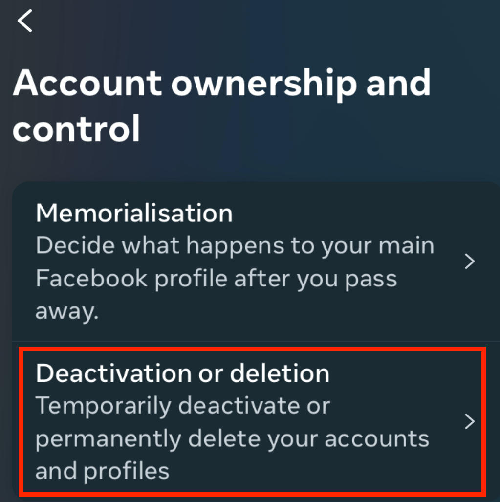 instagram deactivate account