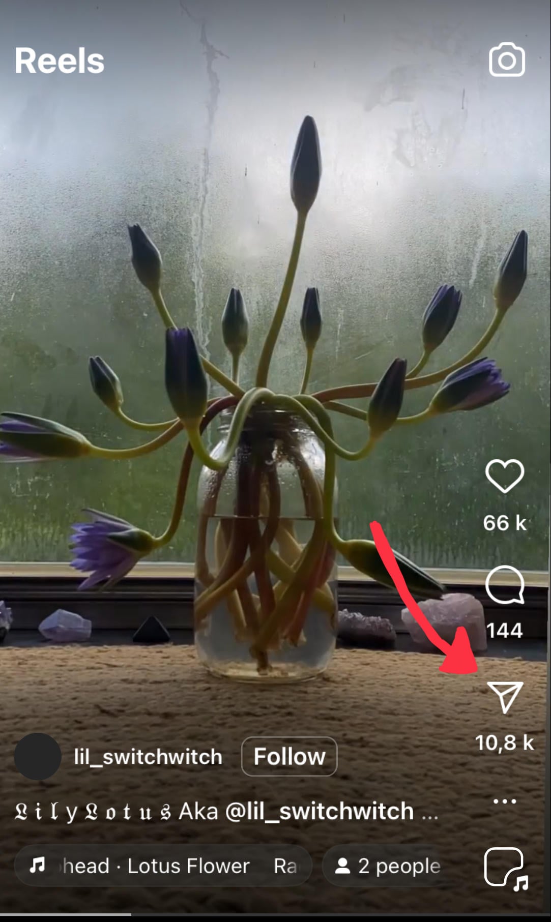 instagram reel share icon