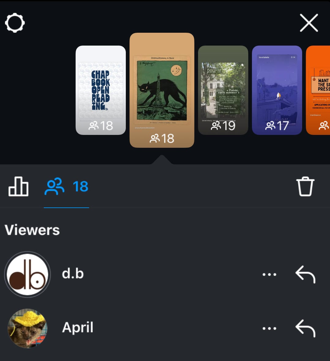 instagram story viewer list