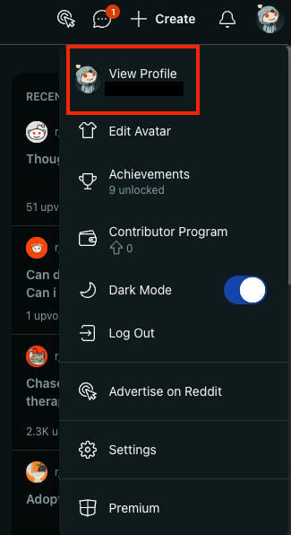 reddit profile desktop