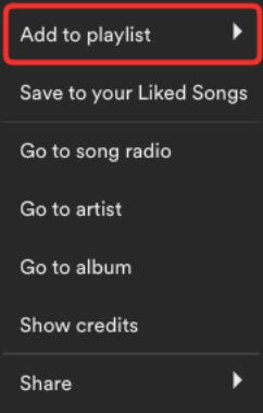 spotify add to playlist desktop