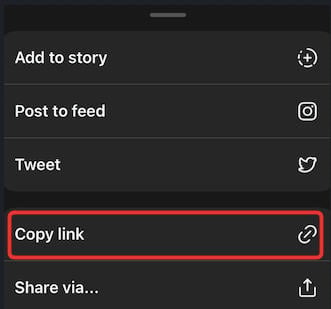 threads share profile link
