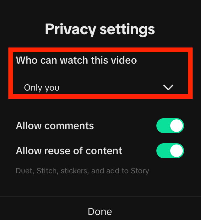 tiktok desktop who can watch this video