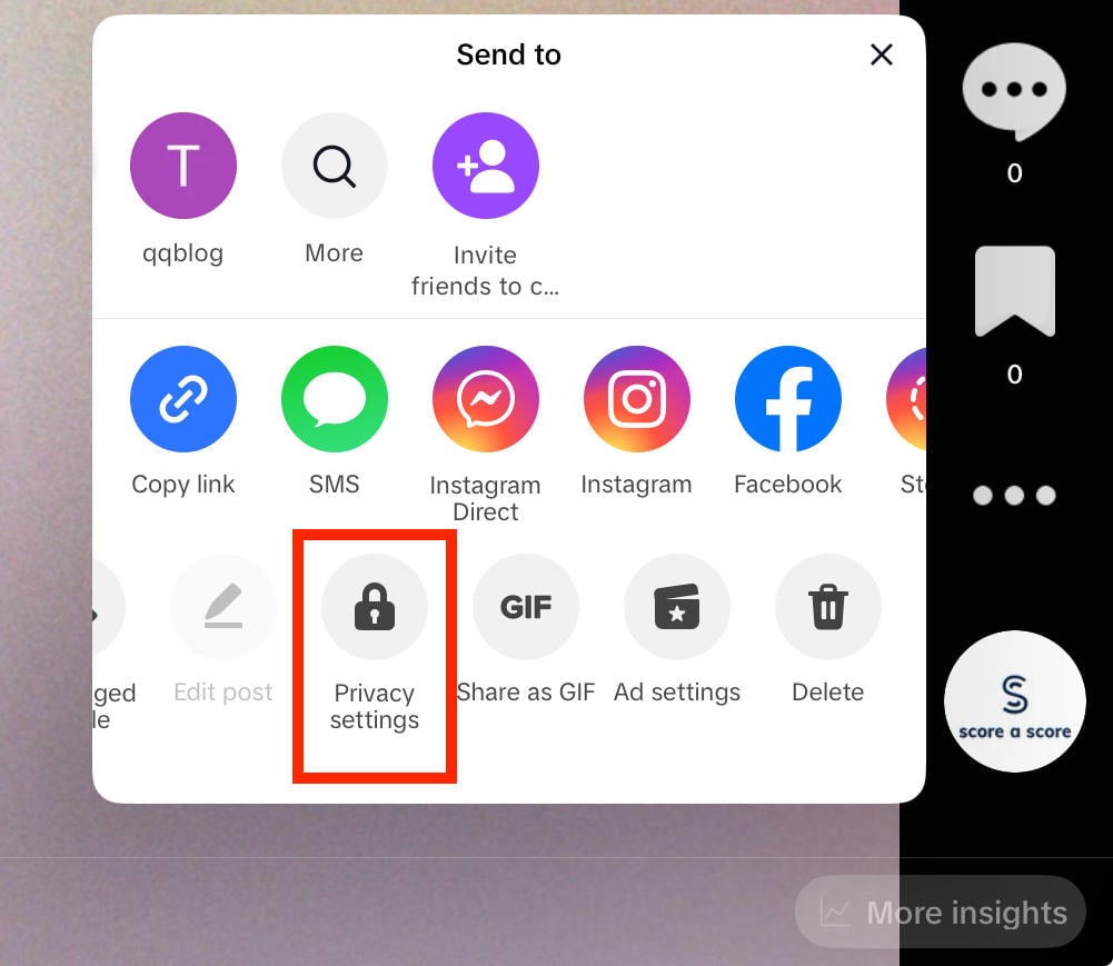 tiktok post privacy settings
