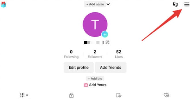 tiktok profile settings