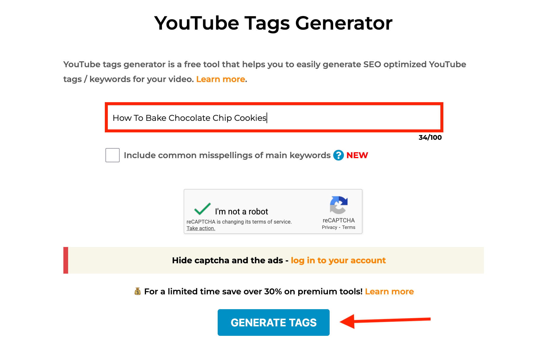 youtube tags generator