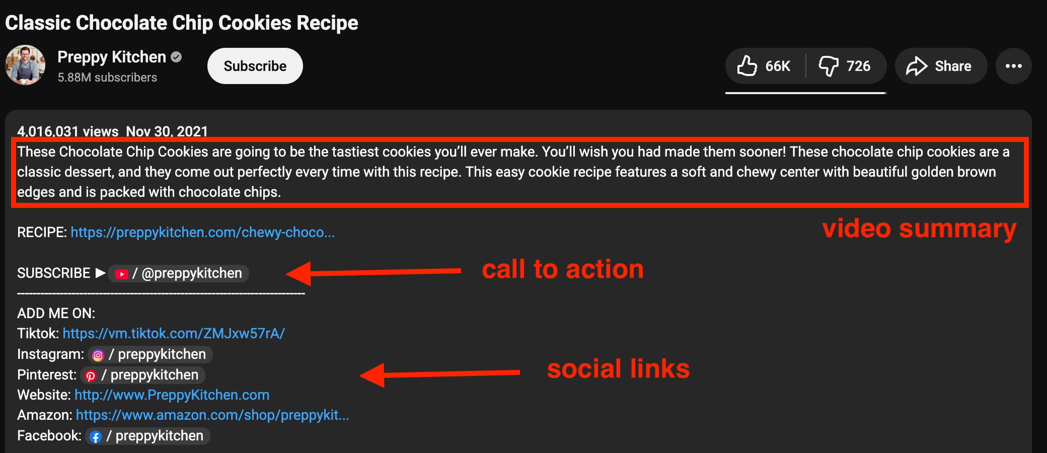 youtube description breakdown